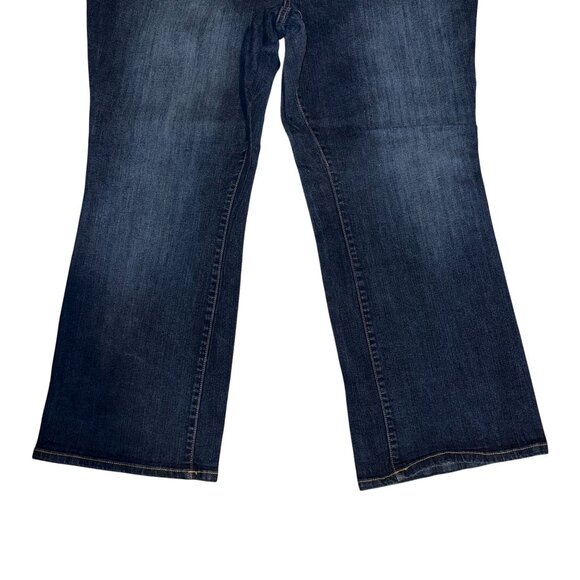 Torrid Plus Size Relaxed Bootcut Jeans Womens 26S 29 Denim Stretch Dark Wash - Picture 4 of 8